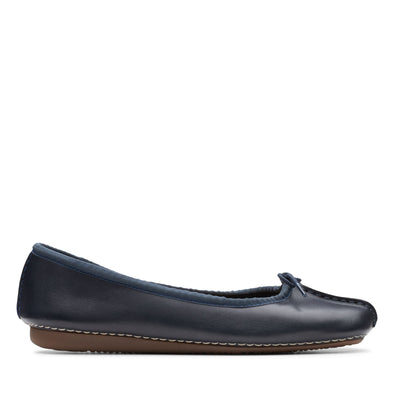 Clarks Freckle Ice Navy Leather