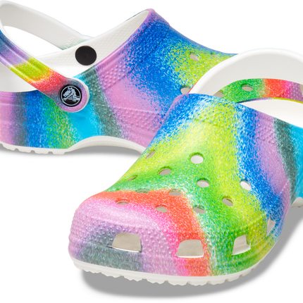 Crocs Classic Spray Dye Clog W White/Multi