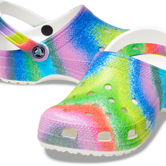 Crocs Classic Spray Dye Clog W White/Multi