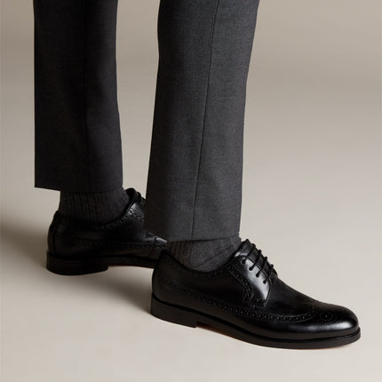 Clarks Prangley Limit Black Leather G