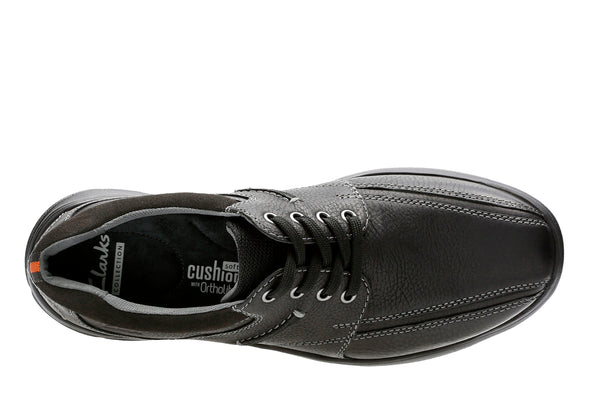 Clarks Cotrell Walk Black Oily Leather - Standard Width