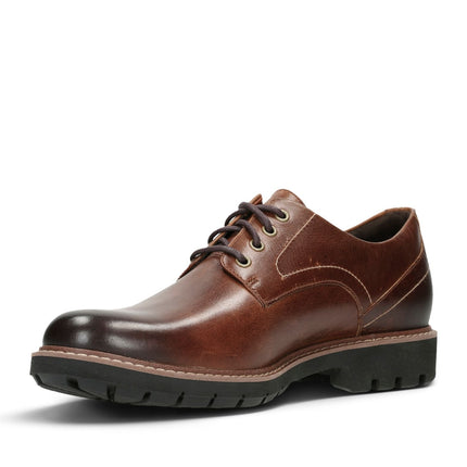 Clarks Batcombe Hall Dark Tan Leather