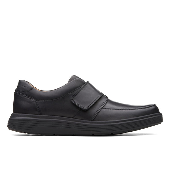 Clarks Un Abode Strap Black Leather - Wide Width