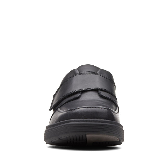 Clarks Un Abode Strap Black Leather - Wide Width