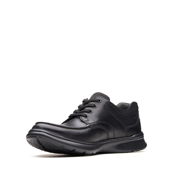 Clarks Cotrell Edge Black Smooth Leather - Standard Fit