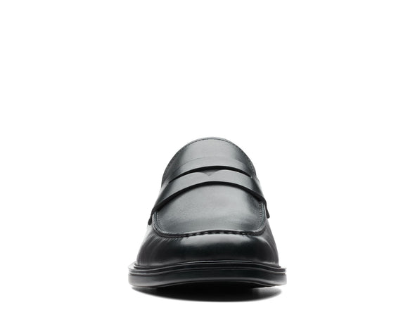 Clarks Un Aldric Step Black Leather