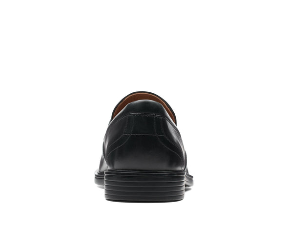 Clarks Un Aldric Step Black Leather