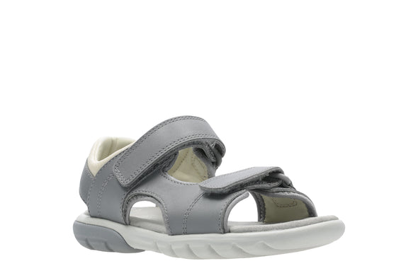 Clarks Rocco Wave Youth Grey Leather