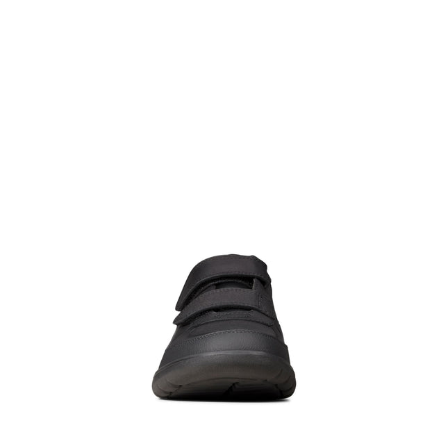 Clarks Scape Flare Black Leather - Extra Wide Width