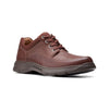 Clarks Un Brawley Lace Mahogany Leather - Wide Width