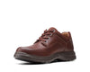 Clarks Un Brawley Lace Mahogany Leather - Wide Width