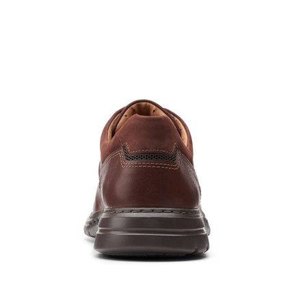 Clarks Un Brawley Lace Mahogany Leather - Wide Width