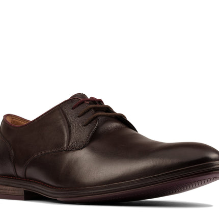 Clarks Citi Stride Lace Dark Brown