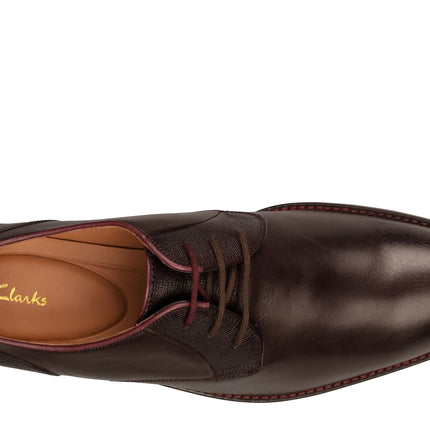 Clarks Citi Stride Lace Dark Brown