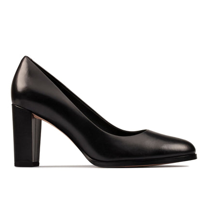 Clarks Kaylin Cara 2 Black Leather Standard Width