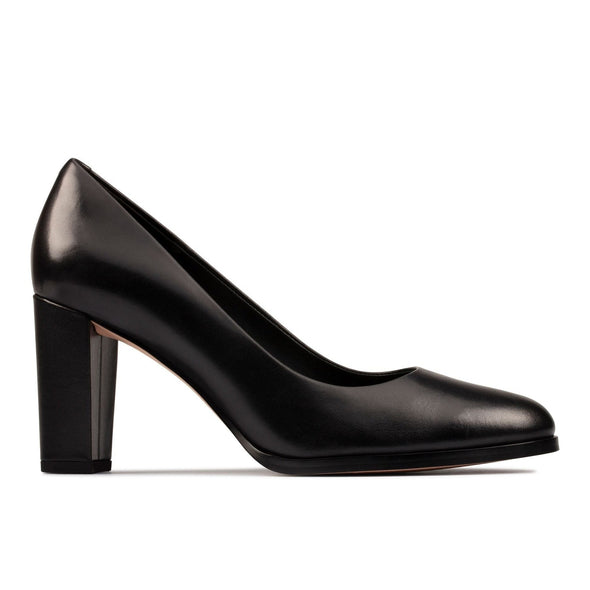 Clarks Kaylin Cara 2 Black Leather Standard Width