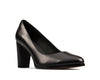 Clarks Kaylin Cara 2 Black Leather Standard Width
