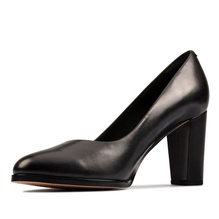 Clarks Kaylin Cara 2 Black Leather Standard Width