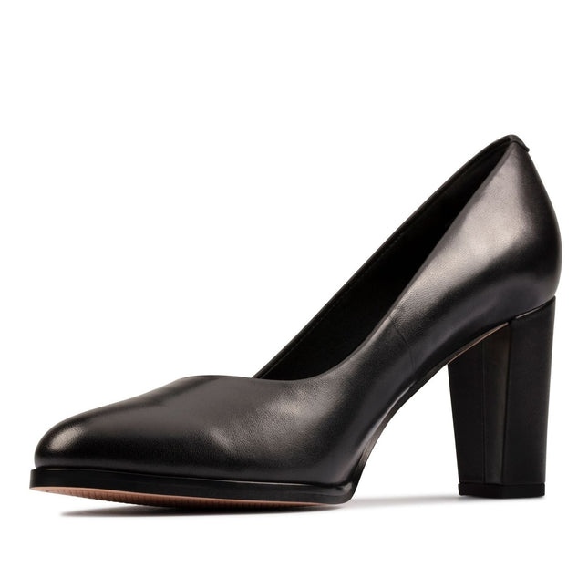 Clarks Kaylin Cara 2 Black Leather Standard Width