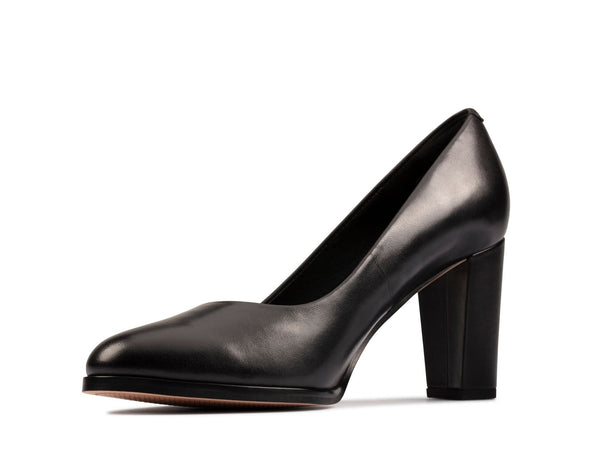 Clarks Kaylin Cara 2 Black Leather Standard Width