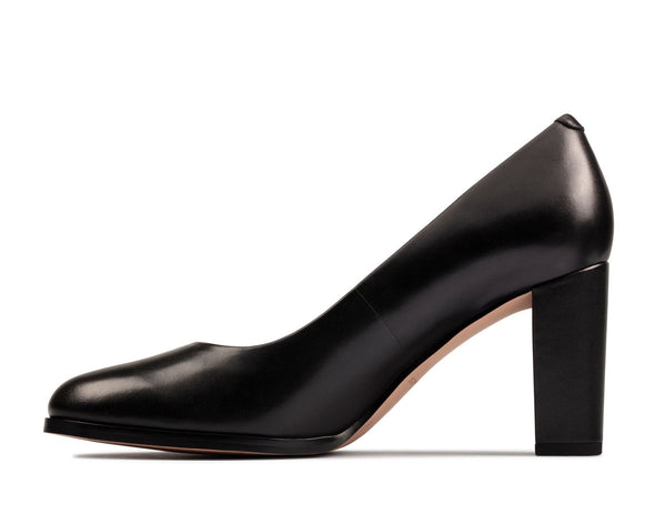 Clarks Kaylin Cara 2 Black Leather Standard Width