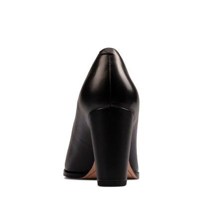 Clarks Kaylin Cara 2 Black Leather Standard Width