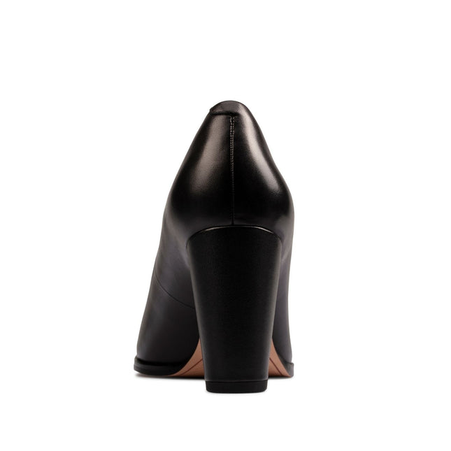 Clarks Kaylin Cara 2 Black Leather Standard Width