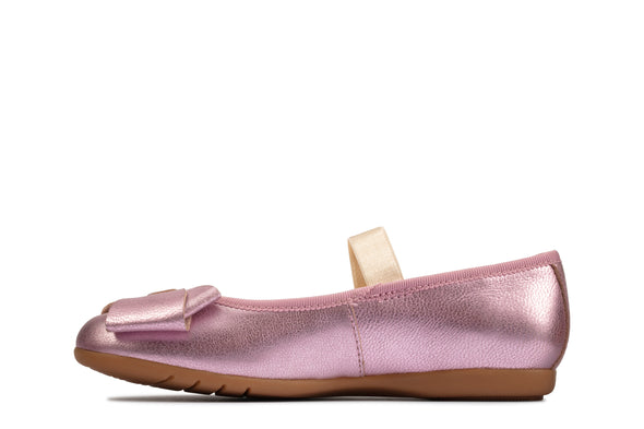 Clarks Dance Bow Kid Pink Leather