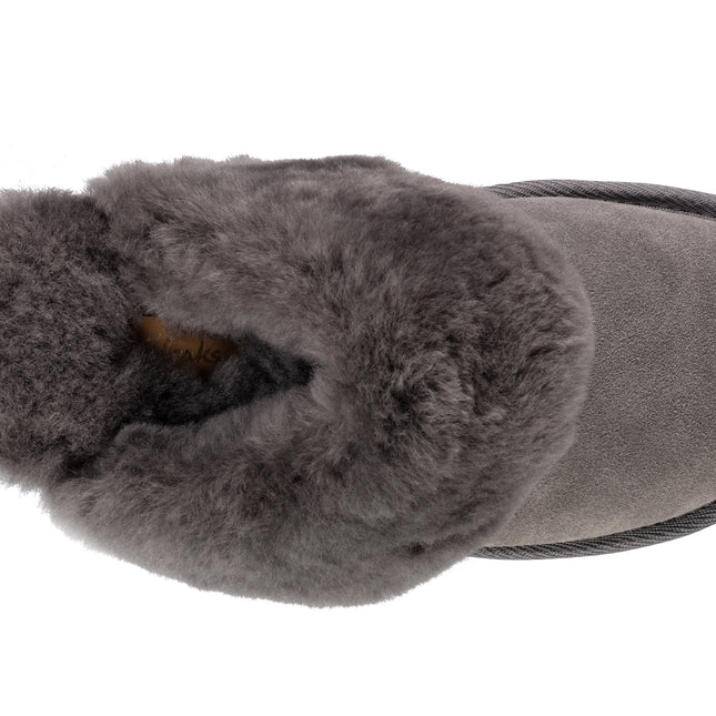 Clarks Warm Lux Grey Suede