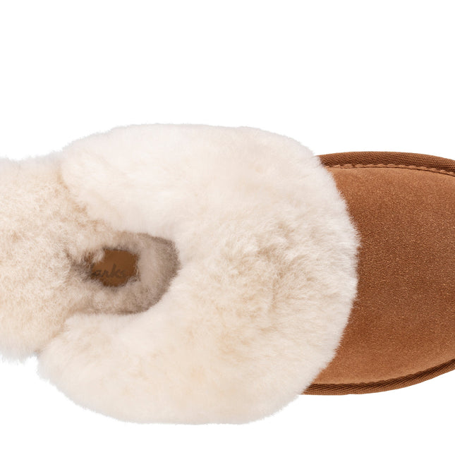 Clarks Warm Lux Tan Suede