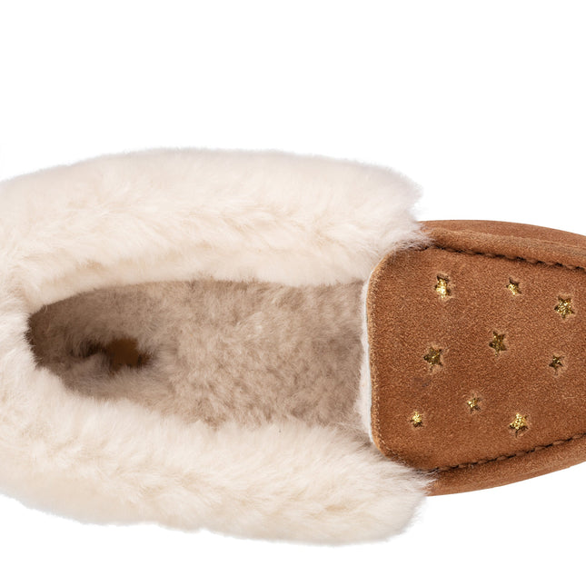 Clarks Warm Shine Tan Suede