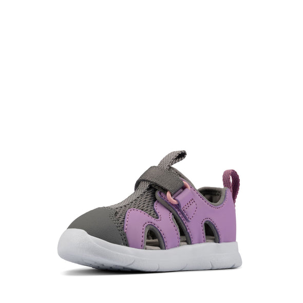 Clarks Ath Surf Toddler Lilac Synthetic