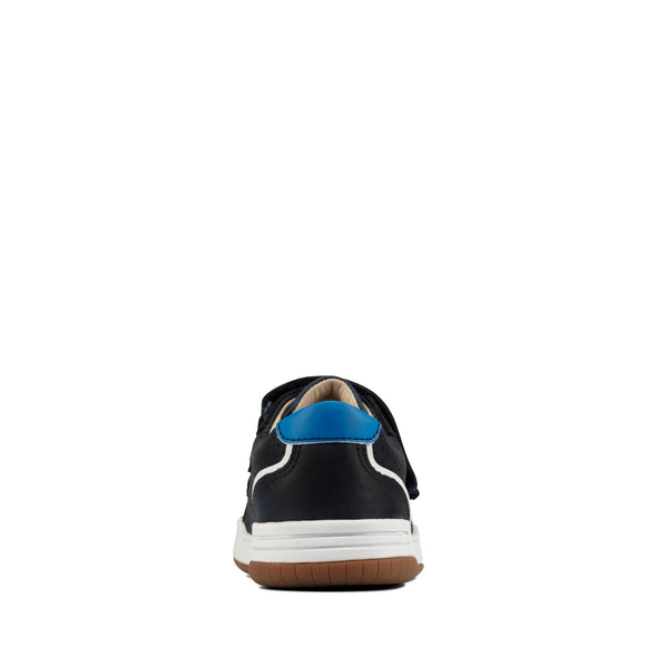 Clarks Fawn Solo Kid  Navy Leather