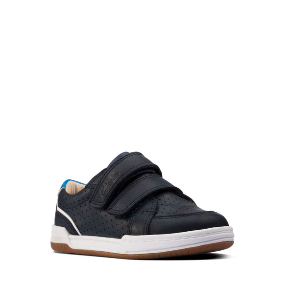 Clarks Fawn Solo Toddler Navy Leather