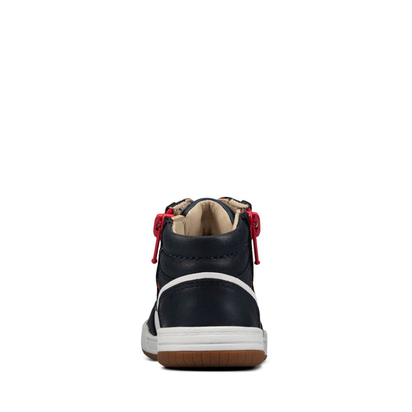 Clarks Fawn Peak Toddler Navy Leather