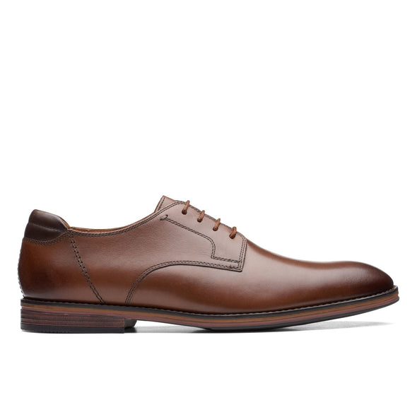 Clarks Citi Stride Walk Dark Tan Leather