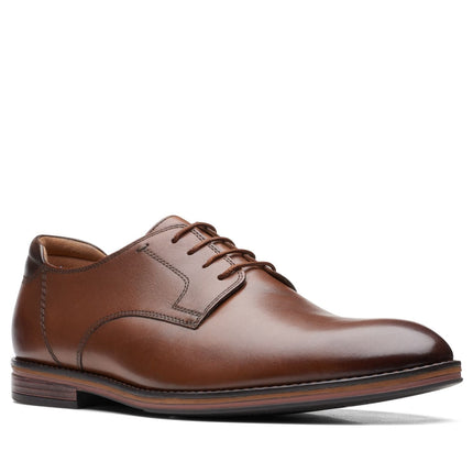 Clarks Citi Stride Walk Dark Tan Leather