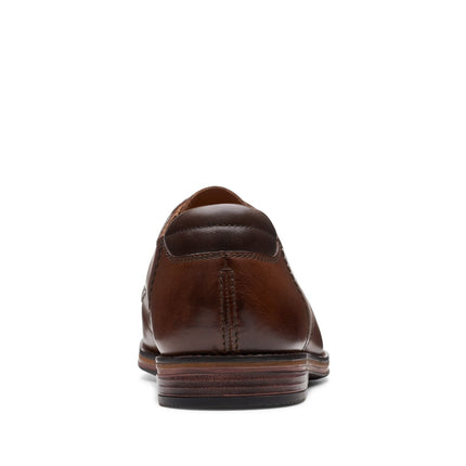 Clarks Citi Stride Walk Dark Tan Leather
