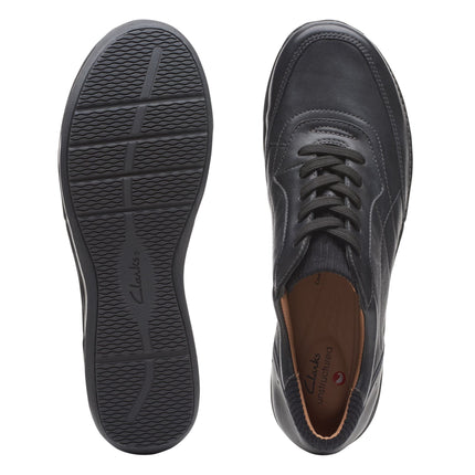 Clarks Appley Tie Black Leather