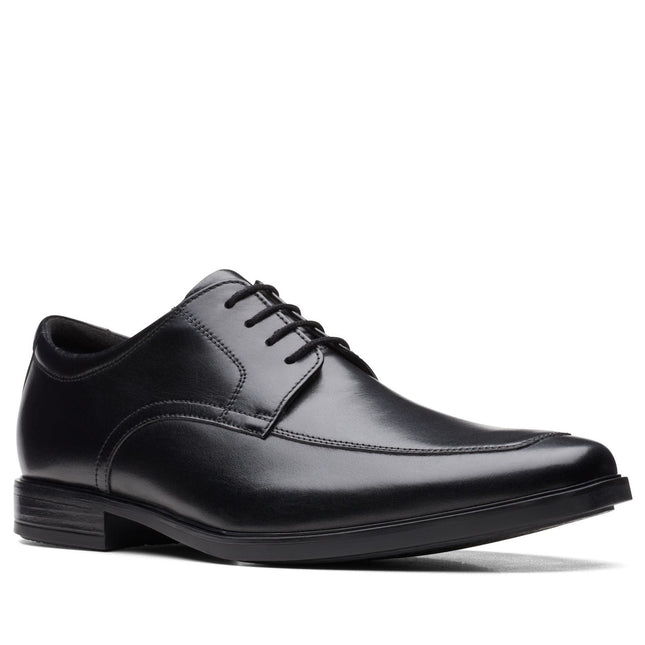 Clarks Howard Apron Black Leather