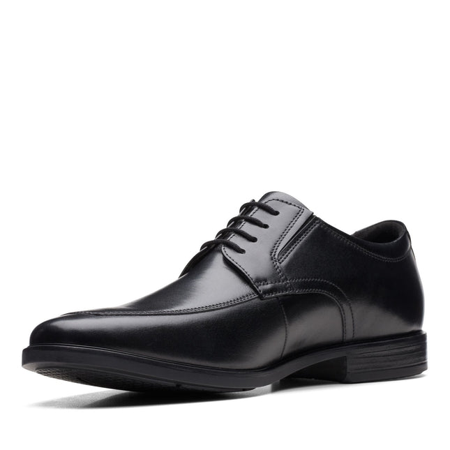 Clarks Howard Apron Black Leather