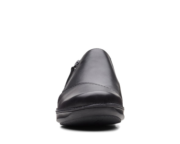 Clarks Appley Zip Black Leather