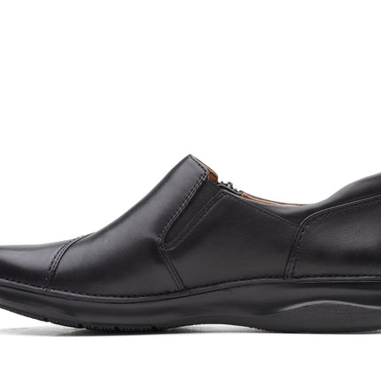 Clarks Appley Zip Black Leather