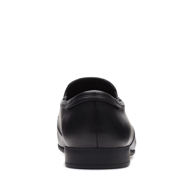 Clarks Sidton Edge Black Leather