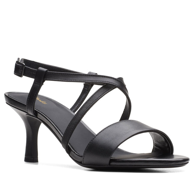Clarks Amali Buckle Black Leather