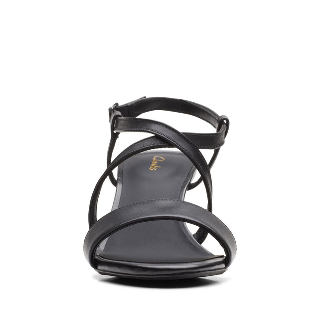 Clarks Amali Buckle Black Leather