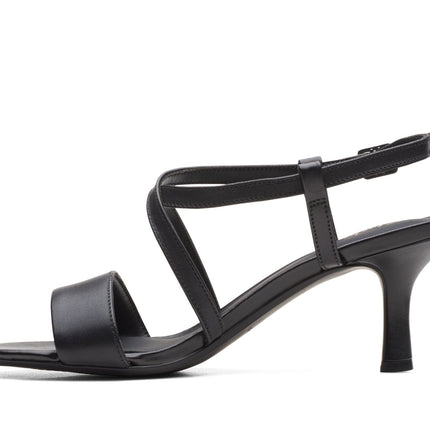 Clarks Amali Buckle Black Leather
