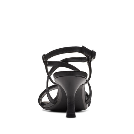 Clarks Amali Buckle Black Leather