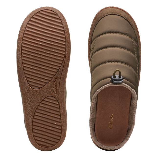 Clarks Pilton Mule Dark Olive