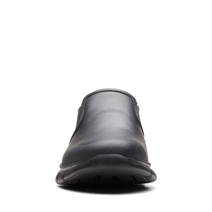 Clarks LT Slip Black Leather